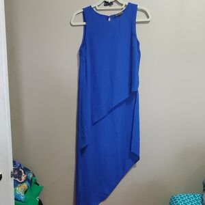 Revamped Premium Collection Elegant Blue Sleeveless Top Size Small